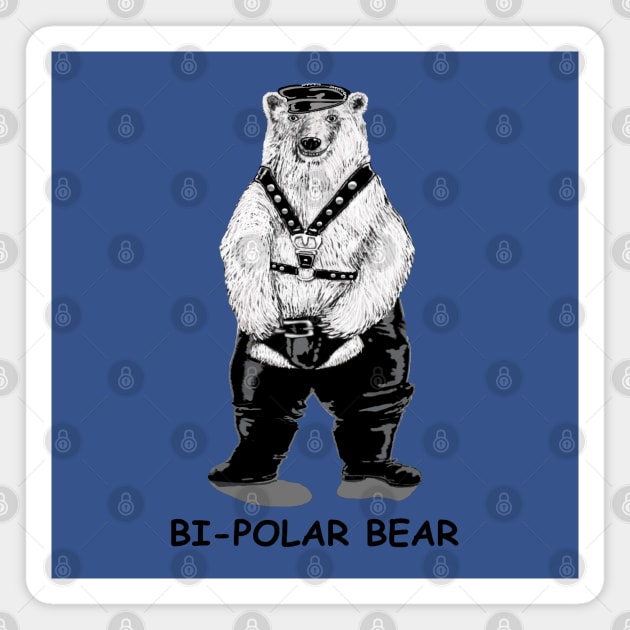 Bi-polar bear Magnet by rlnielsen4